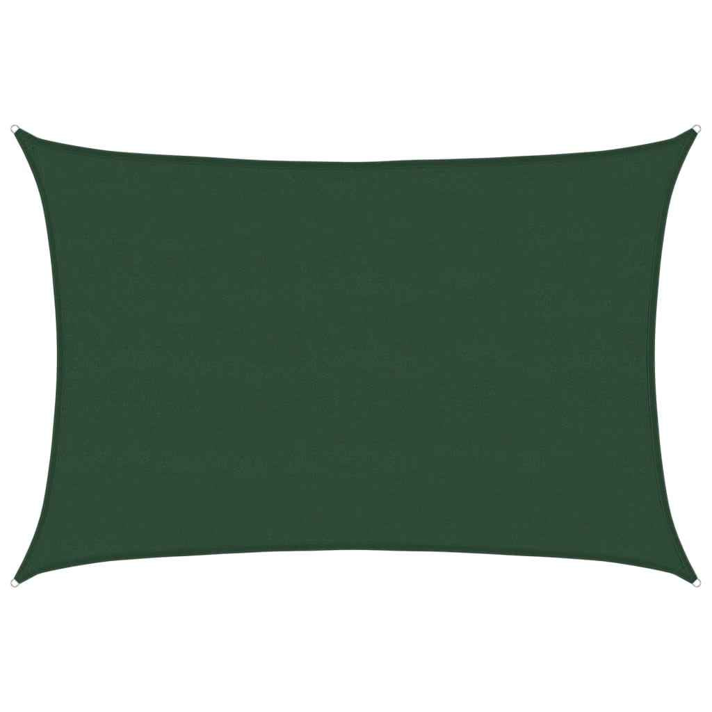 Pânză parasolar, verde închis, 5x7 m, 160 g/m², HDPE