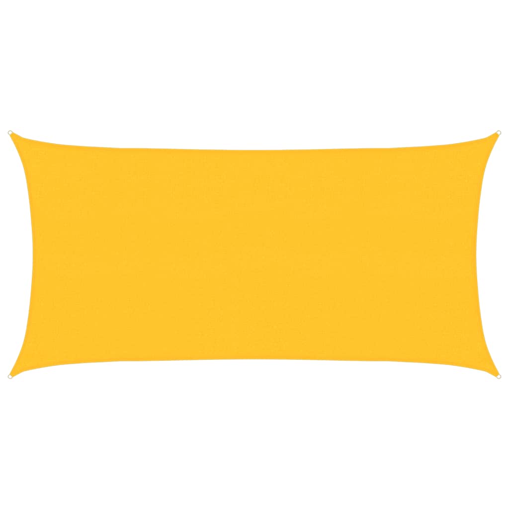 Pânză parasolar, galben, 2,5x5 m, HDPE, 160 g/m²