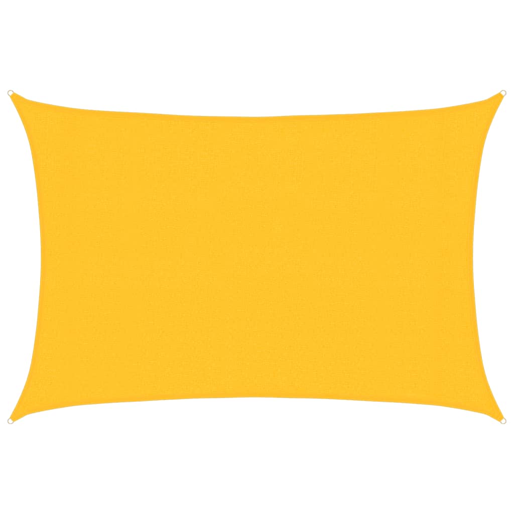 Pânză parasolar, galben, 3x4,5 m, HDPE, 160 g/m²