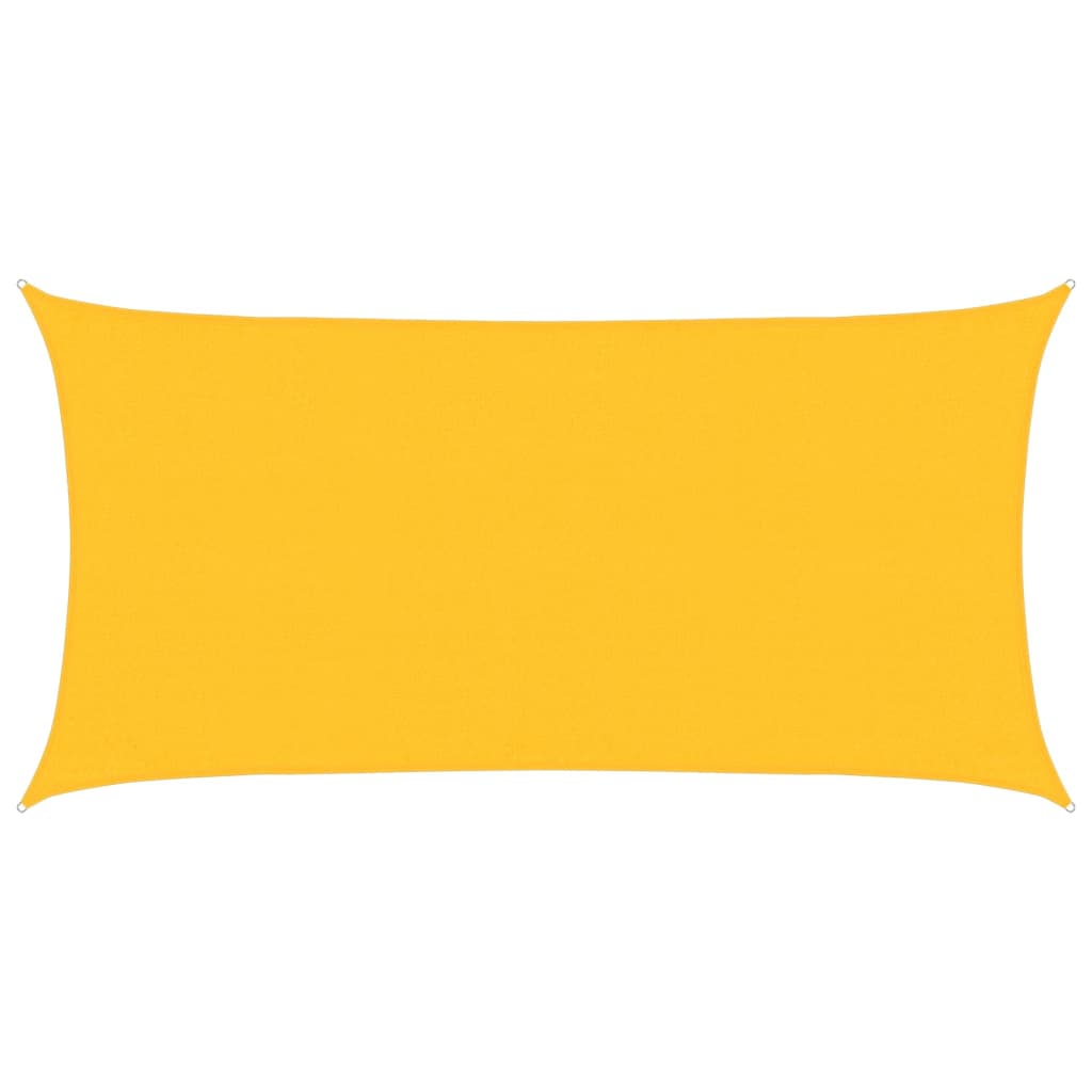 Pânză parasolar, galben, 3x6 m, HDPE, 160 g/m²