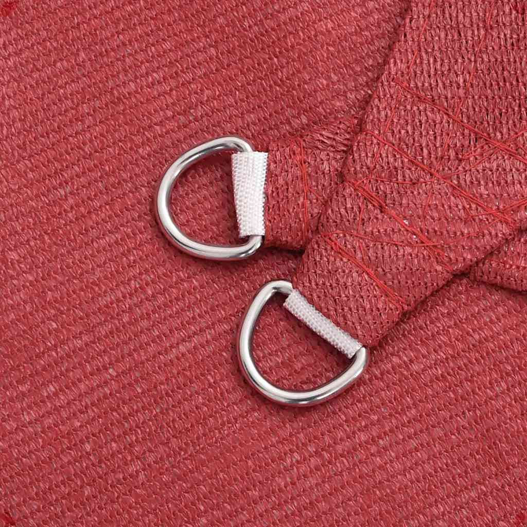 Pânză parasolar, roșu, 3x5 m, HDPE, 160 g/m²