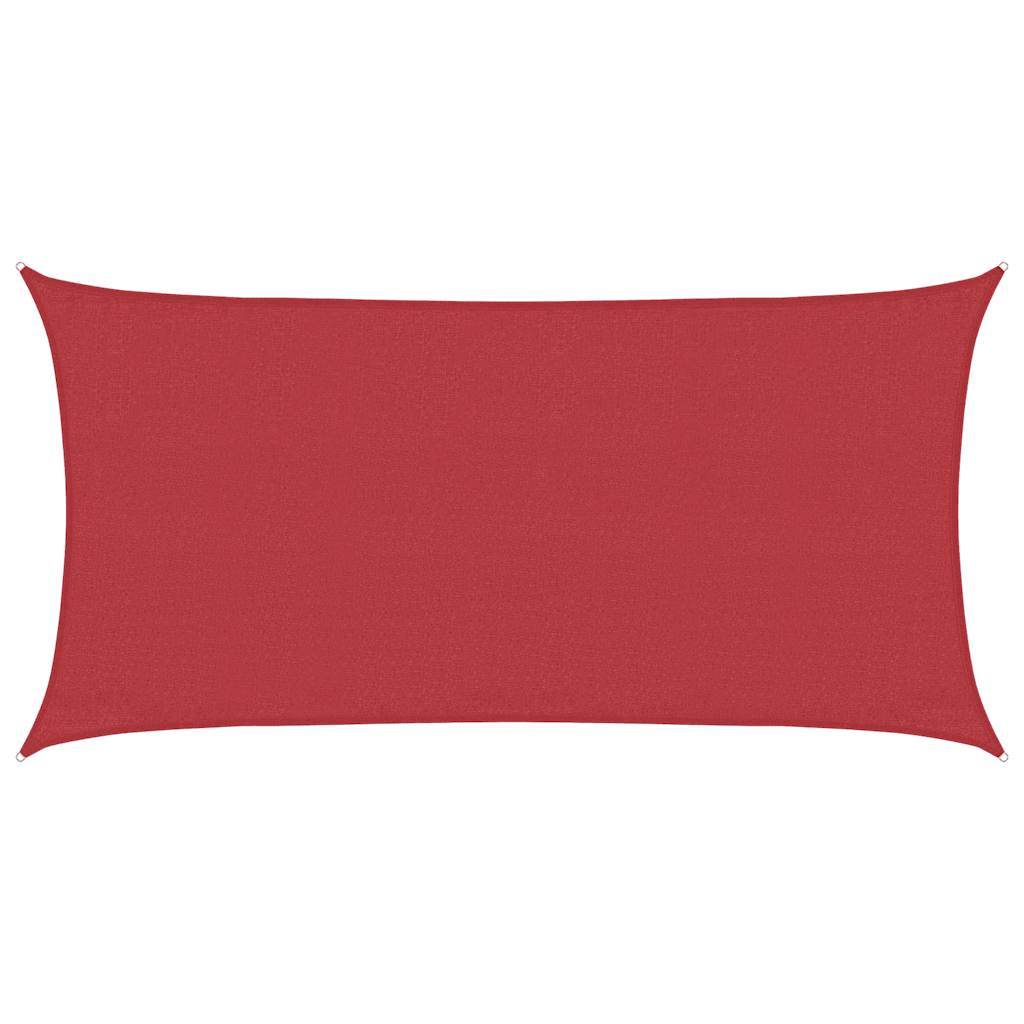 Pânză parasolar, roșu, 3x6 m, HDPE, 160 g/m²