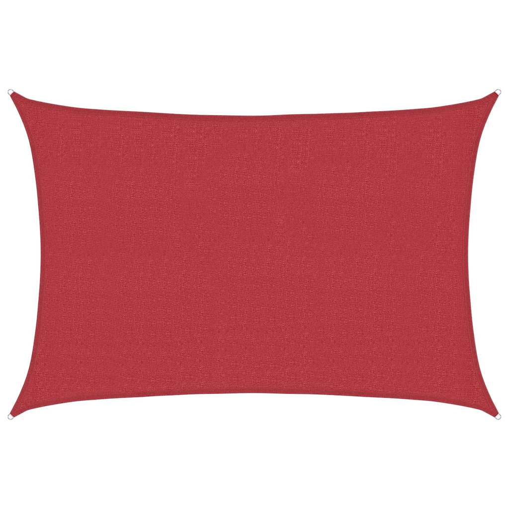 Pânză parasolar, roșu, 3,5x4,5 m, HDPE, 160 g/m²
