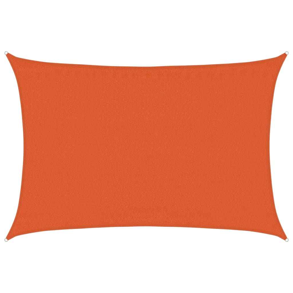 Pânză parasolar, portocaliu, 3,5x4,5 m, HDPE, 160 g/m²