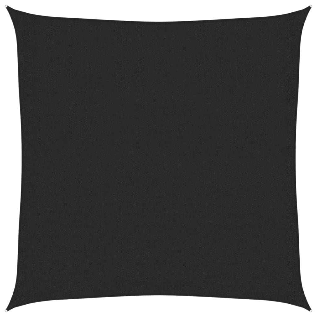 Pânză parasolar, negru, 3,6 x 3,6 m, HDPE, 160 g/m²