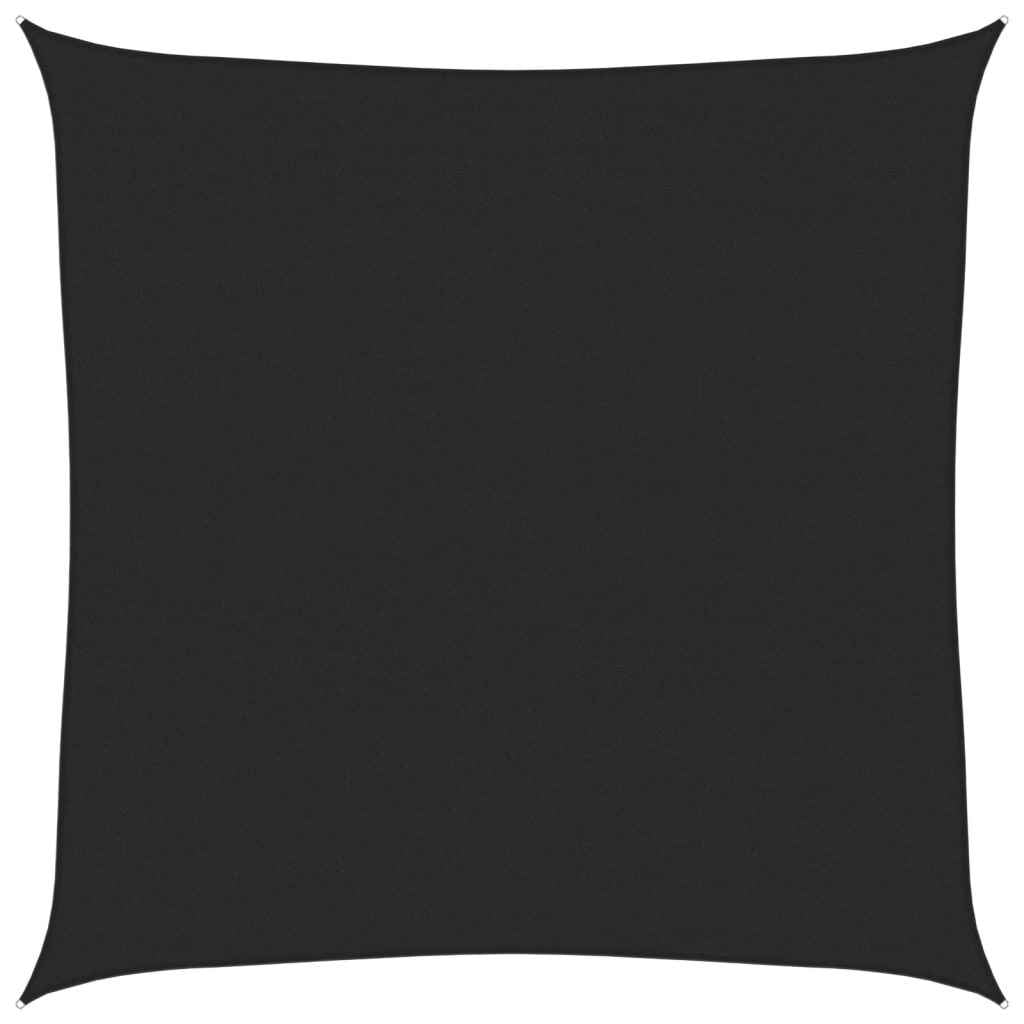Pânză parasolar, negru, 7x7 m, HDPE, 160 g/m²