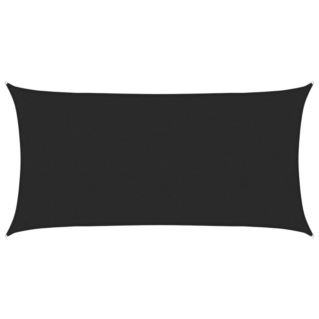 Pânză parasolar, negru, 2x4 m, HDPE, 160 g/m²