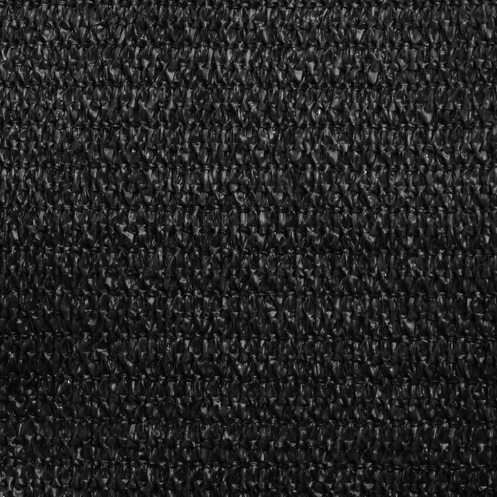 Pânză parasolar, negru, 2,5x5 m, HDPE, 160 g/m²