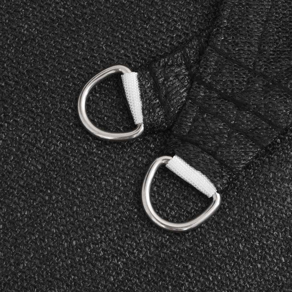 Pânză parasolar, negru, 3x4 m, HDPE, 160 g/m²