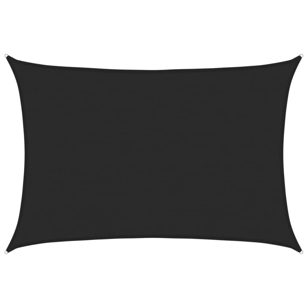 Pânză parasolar, negru, 5x6 m, HDPE, 160 g/m²