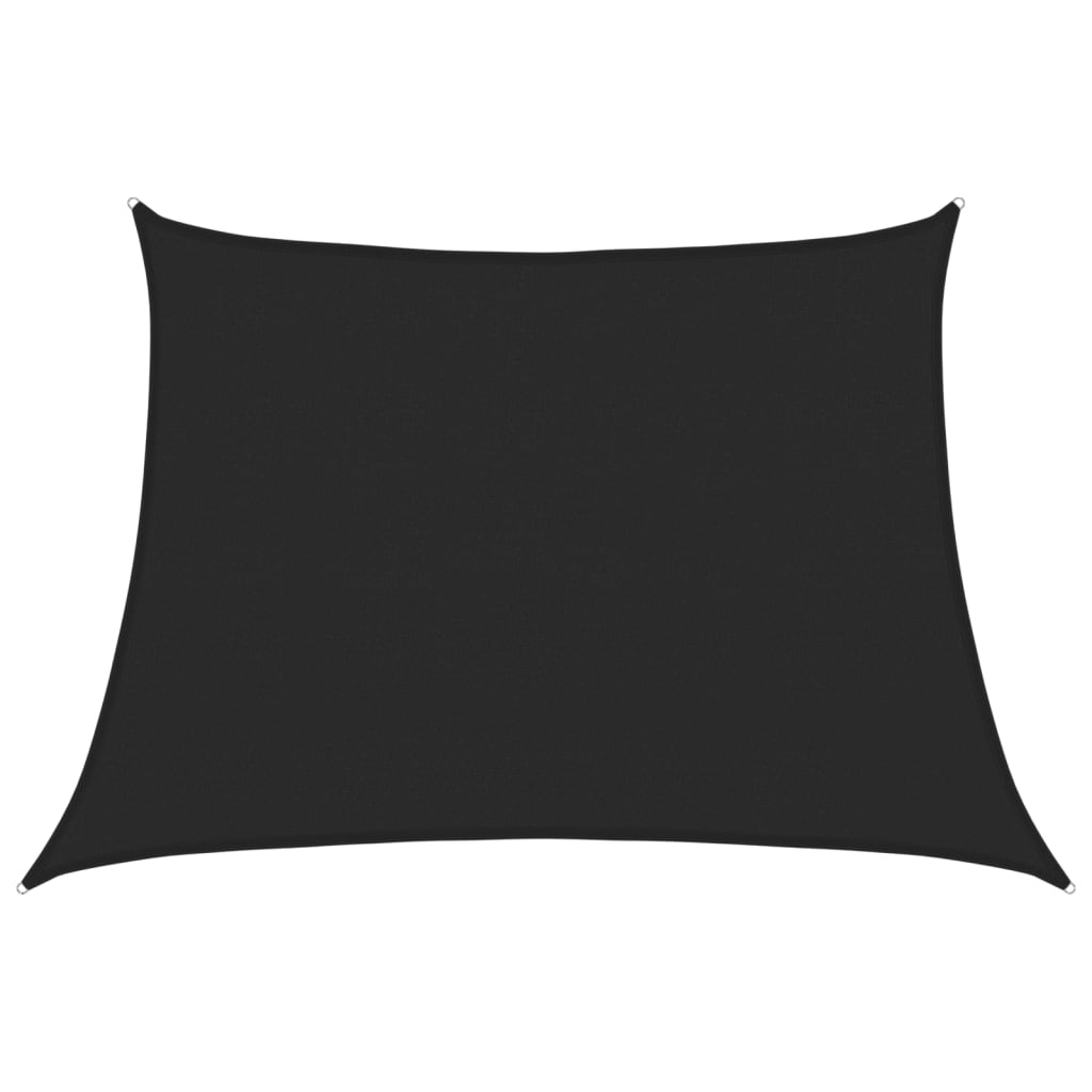 Pânză parasolar, negru, 4/5x3 m, HDPE, 160 g/m²