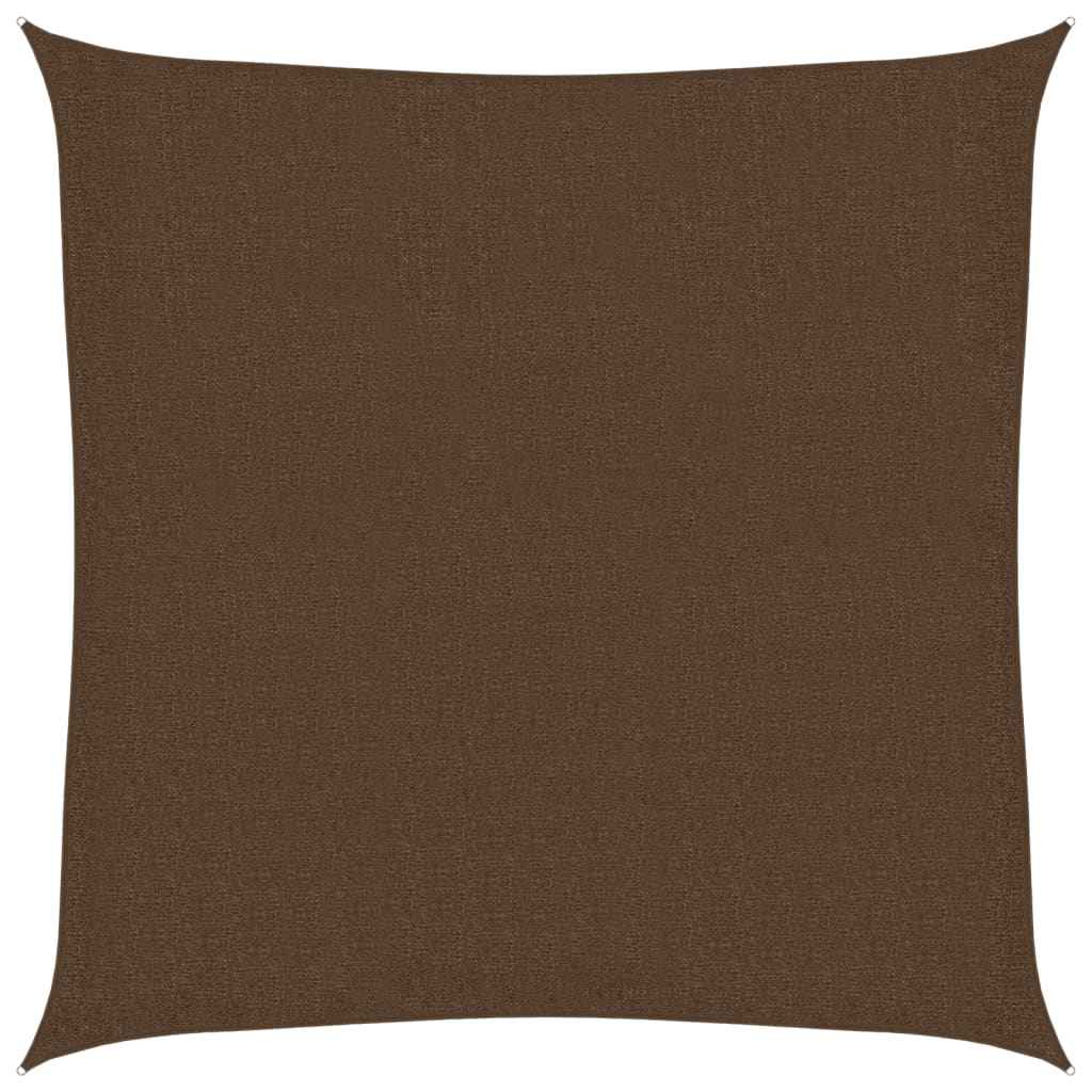 Pânză parasolar, maro, 3,6x3,6 m, HDPE, 160 g/m²