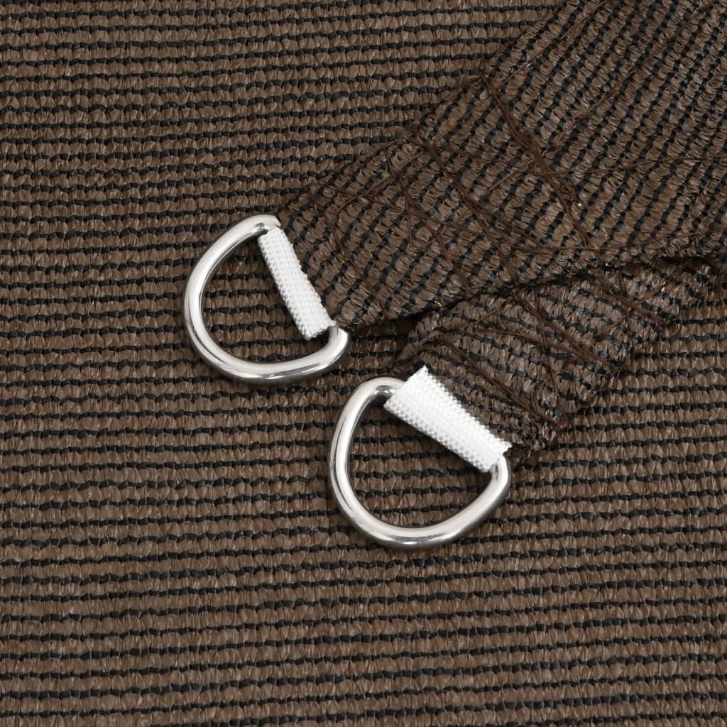 Pânză parasolar, maro, 7x7 m, 160 g/m², HDPE