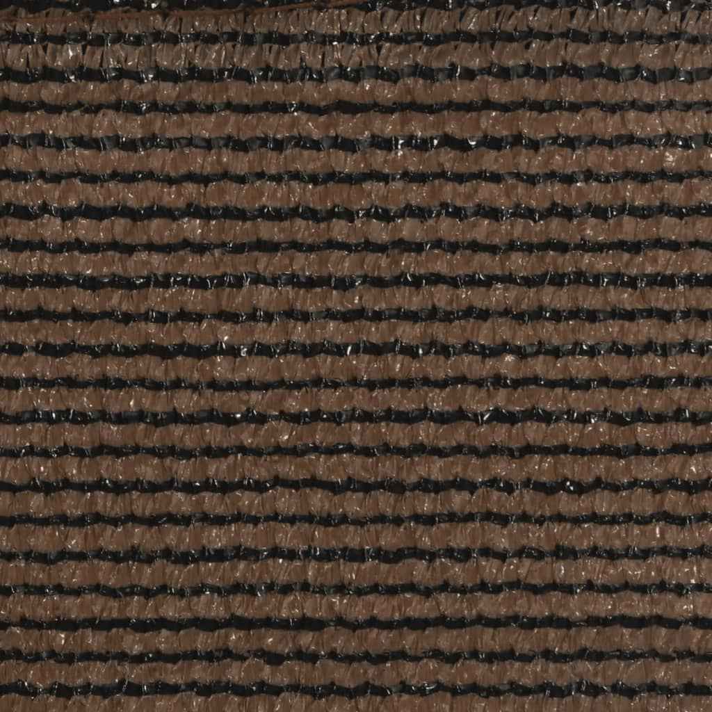 Pânză parasolar, maro, 6x6x6 m, HDPE, 160 g/m²