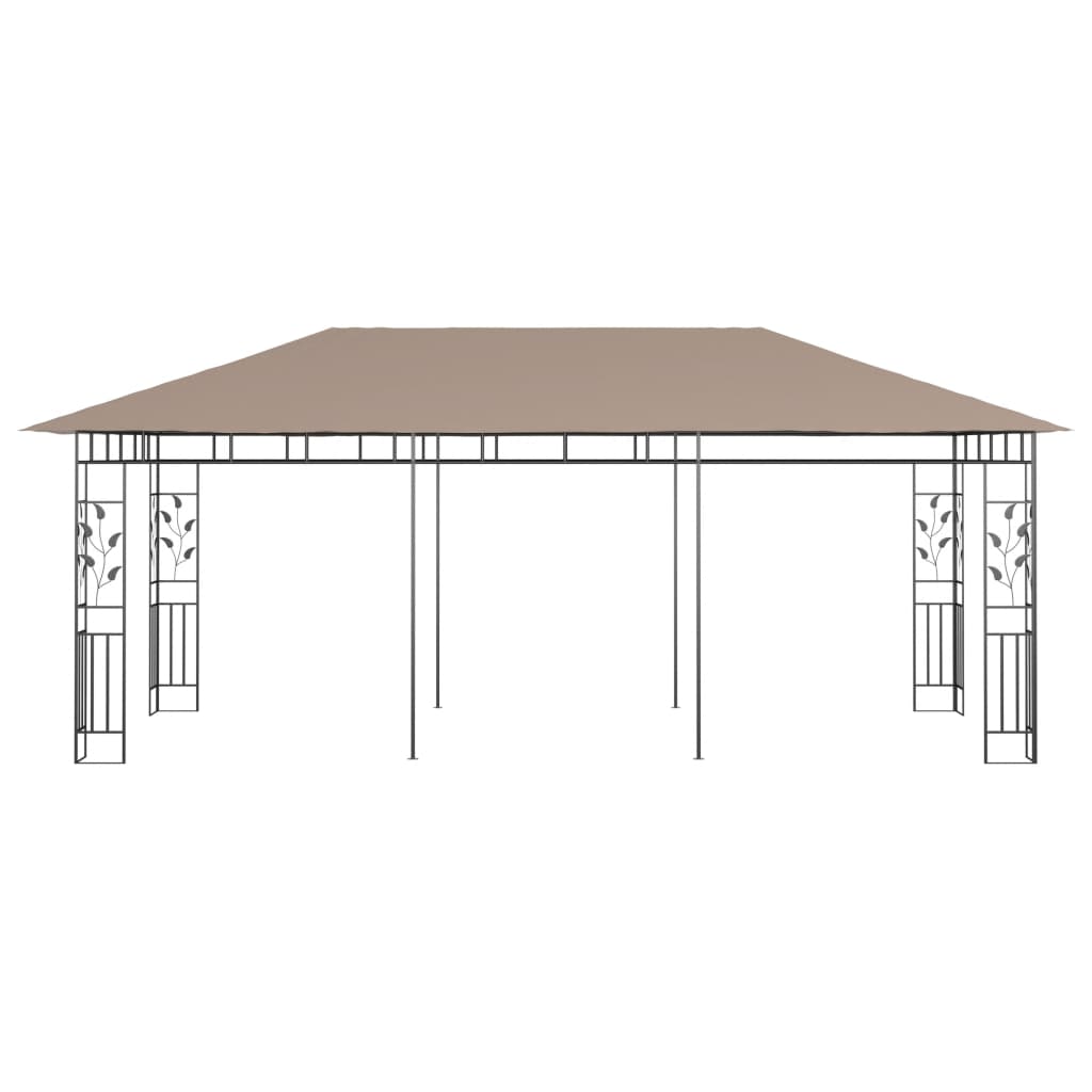 Pavilion cu plasă anti-țânțari, gri taupe, 6x3x2,73 m, 180 g/m²