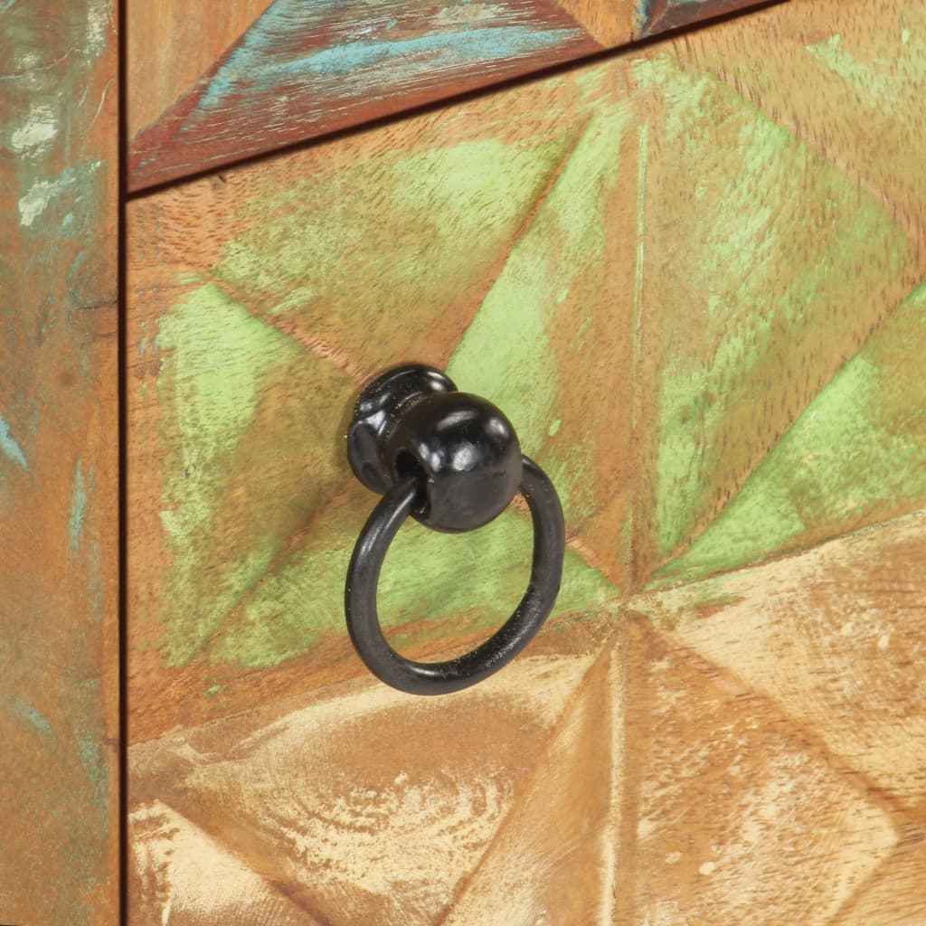 Noptieră, 40 x 30 x 50 cm, lemn masiv reciclat