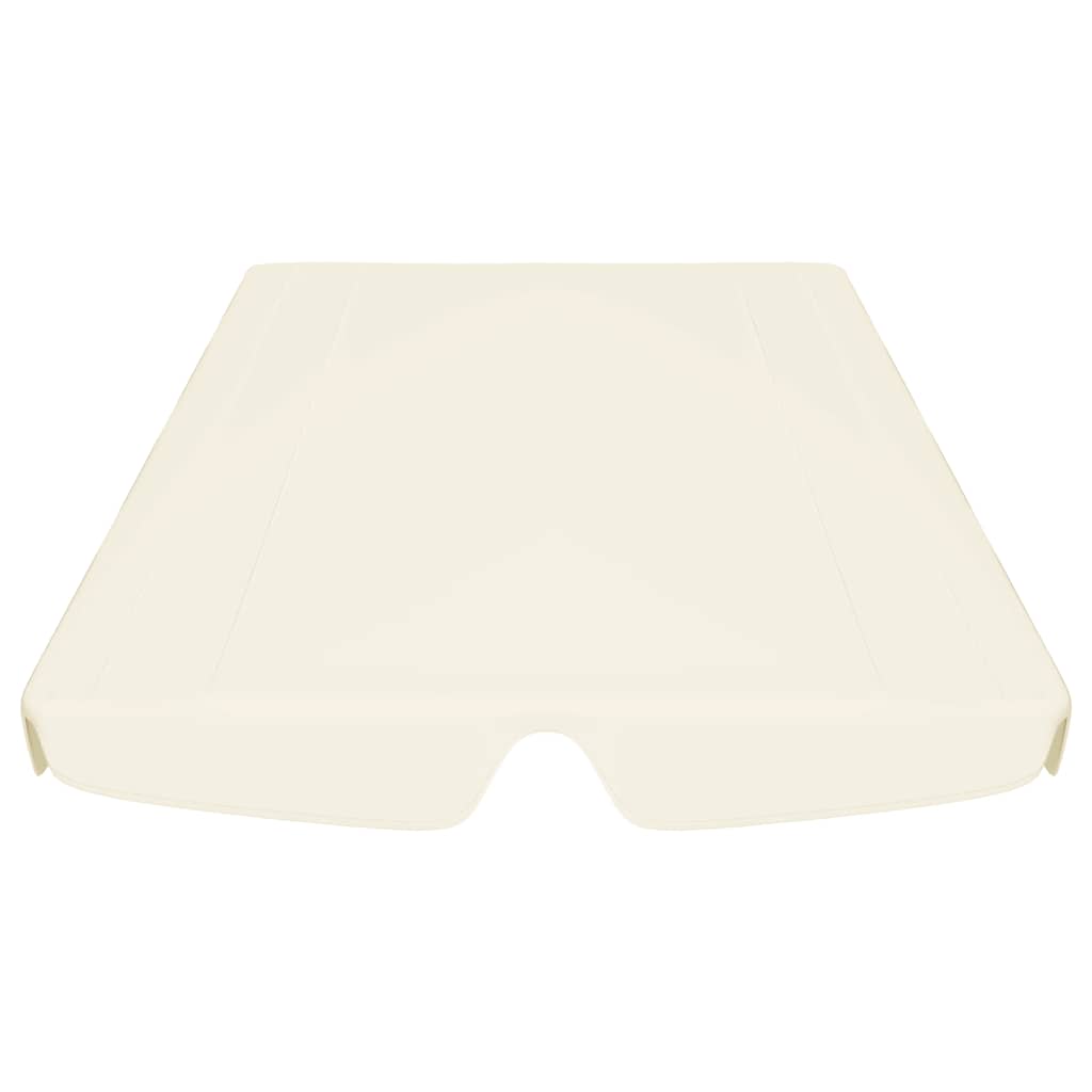 Copertină de rezervă leagăn grădină, crem, 188/168x145/110cm