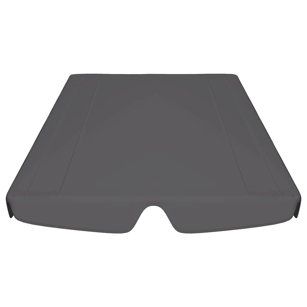 Copertină de rezervă leagăn grădină antracit 188/168x145/110cm