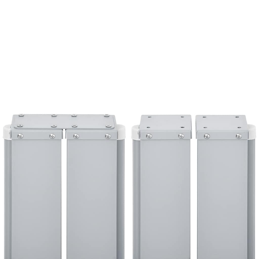 Copertină laterală retractabilă de terasă, roșu, 170 x 1200 cm