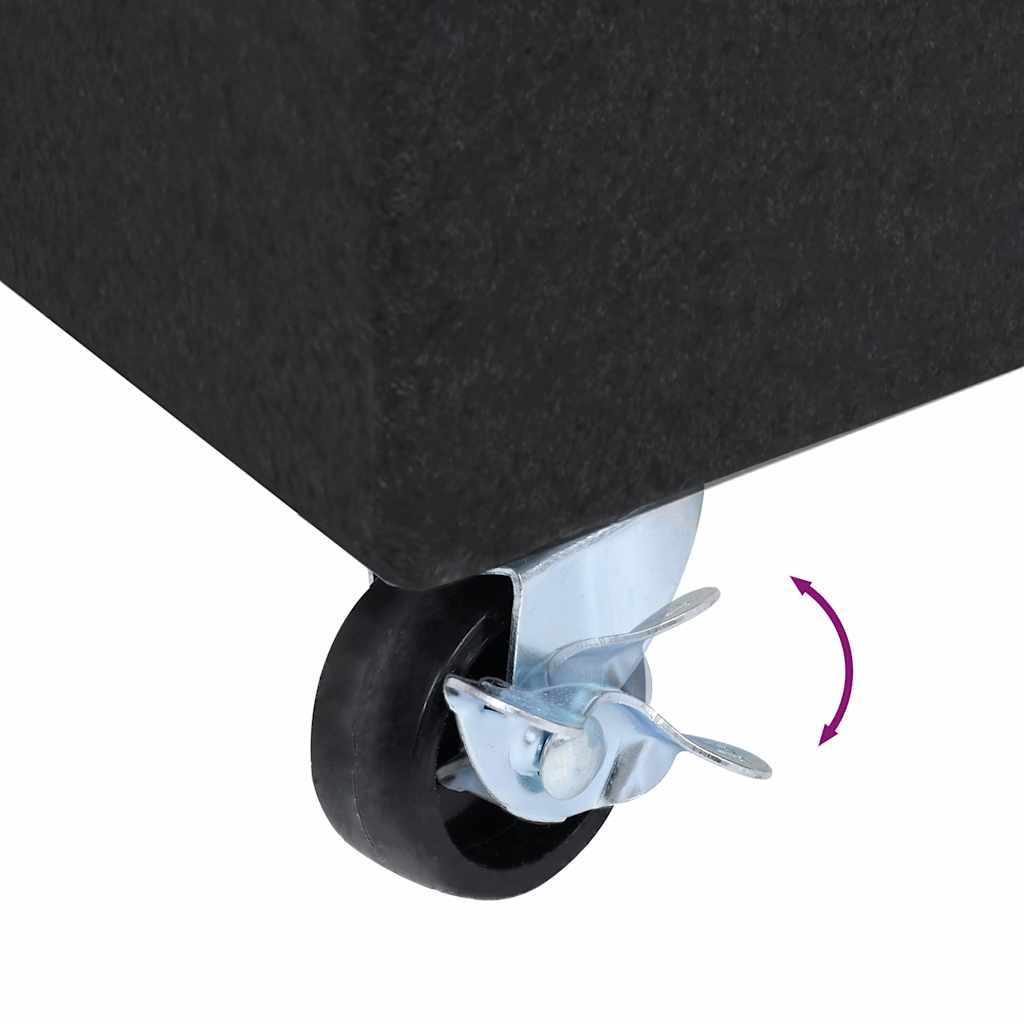 Suport pentru umbrelă, negru, 45x25x8 cm, granit