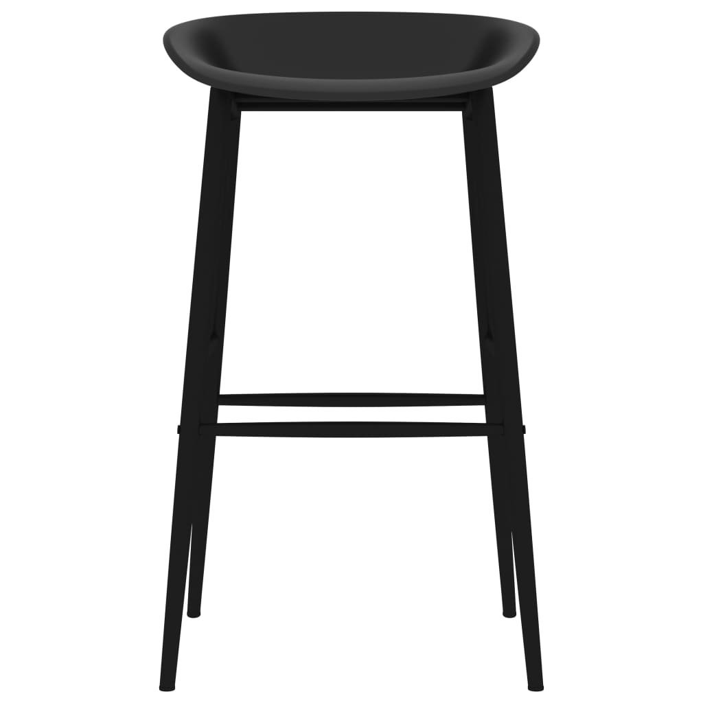 Set mobilier de bar, 5 piese, negru