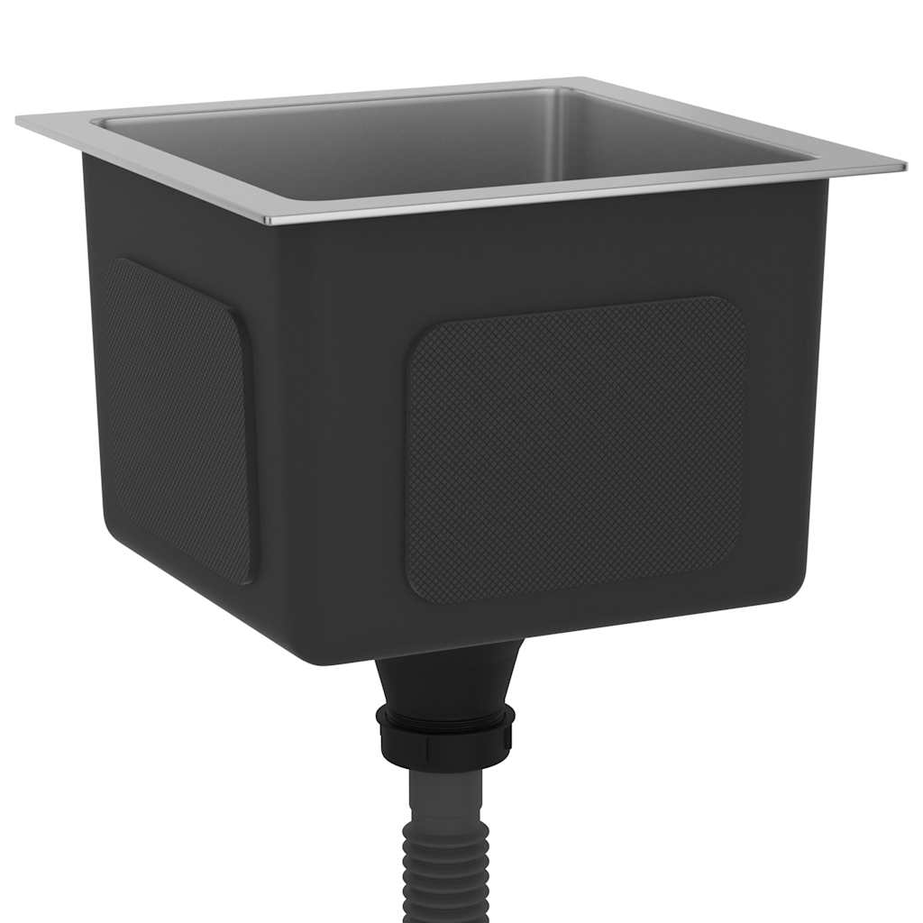 Chiuvetă de bucătărie lucrată manual, oțel inoxidabil