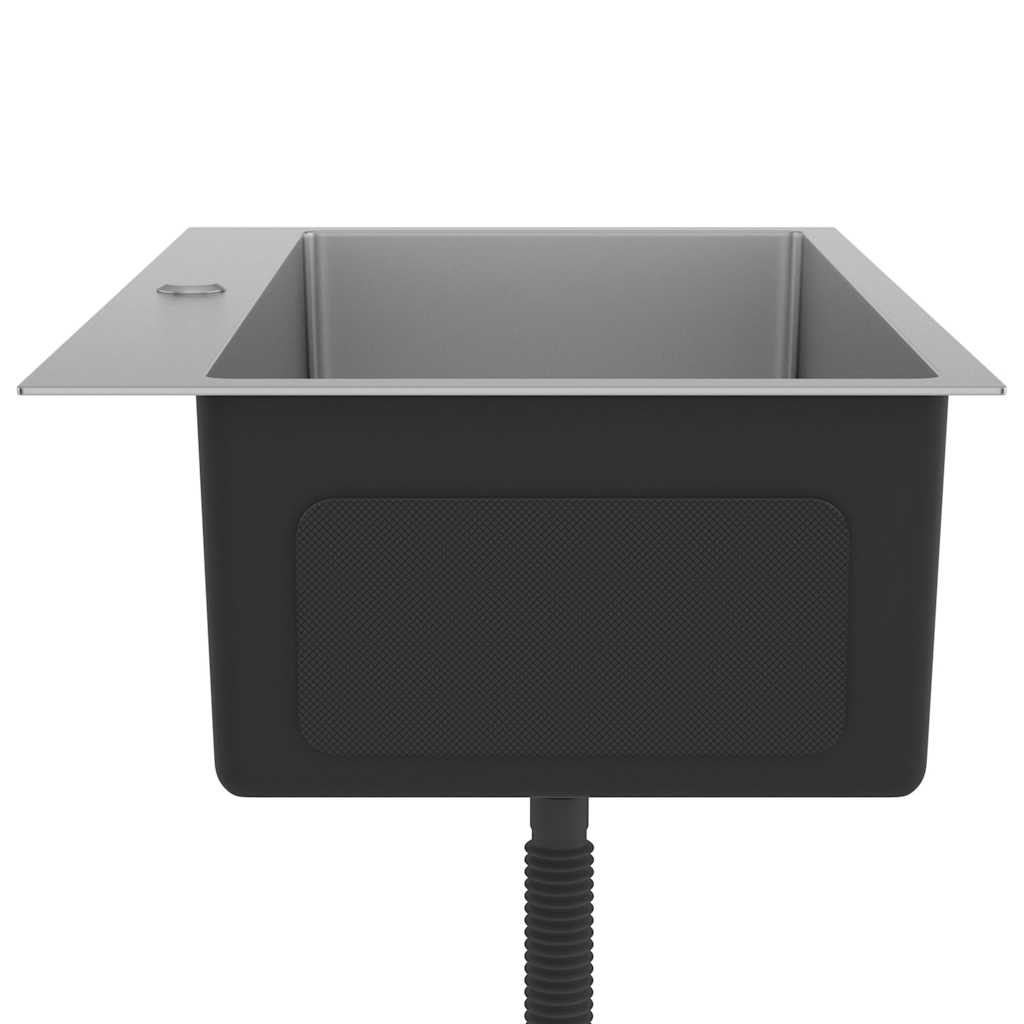 Chiuvetă de bucătărie lucrată manual, oțel inoxidabil