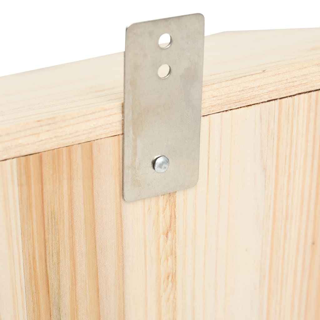 Căsuță de lilieci, 30x20x38 cm, lemn masiv de brad