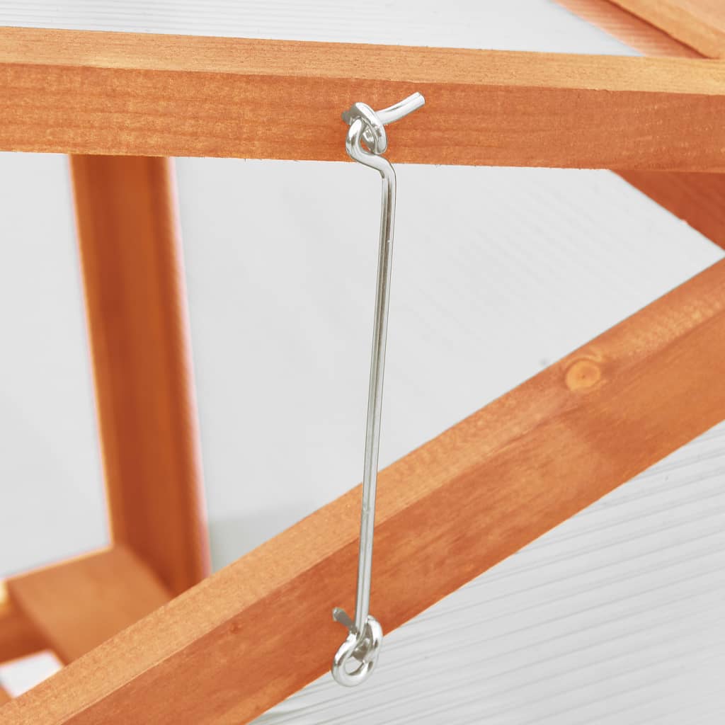 Seră, 60 x 45 x 100 cm, lemn de brad