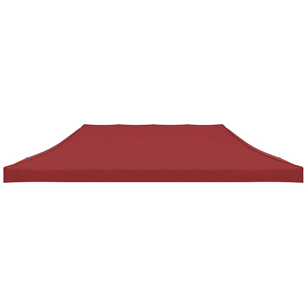 Acoperiș pentru cort de petrecere, vișiniu, 6 x 3 m, 270 g/m²