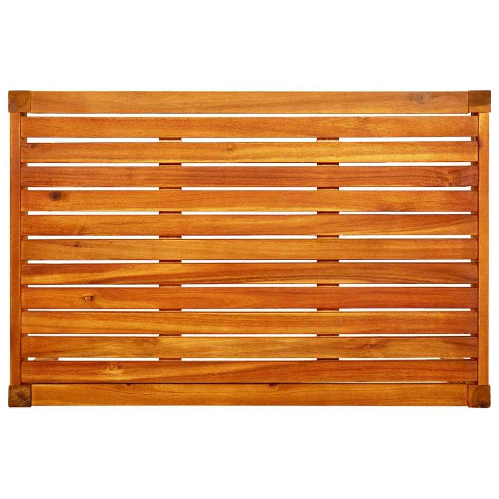 Bancă de grădină cu masă şi taburete, lemn masiv de acacia