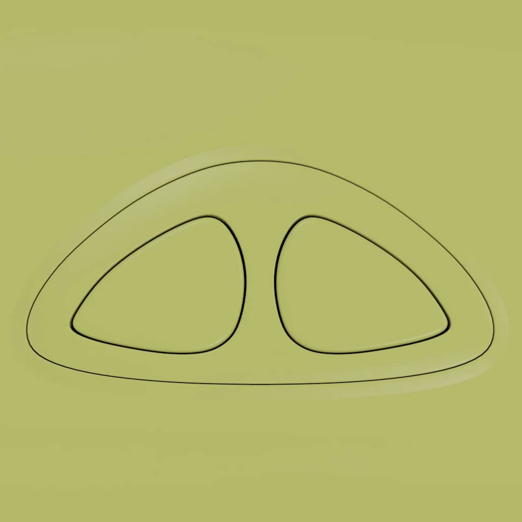 Rezervor de toaletă cu admisie de apă pe fund, 3/6 L, măsliniu