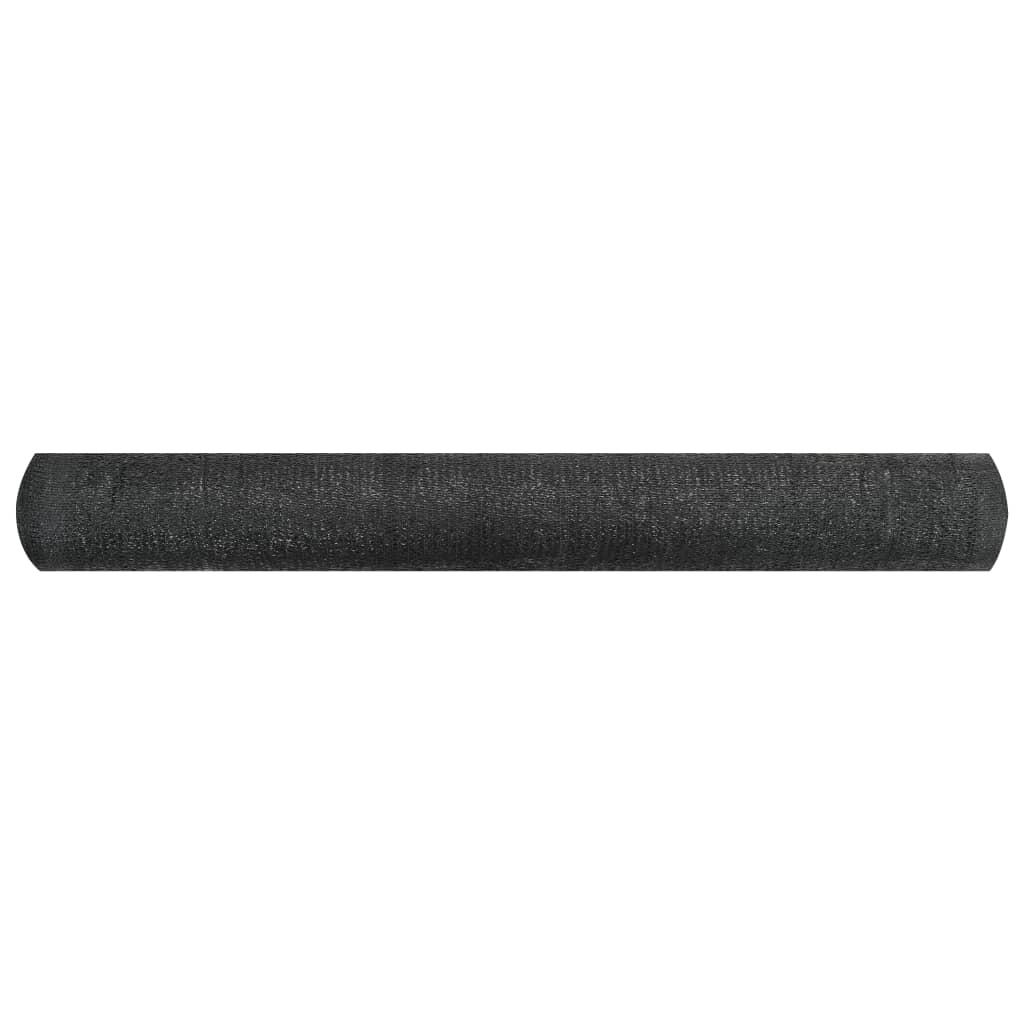 Plasă protecție intimitate, negru, 2x10 m, HDPE, 195 g/m²