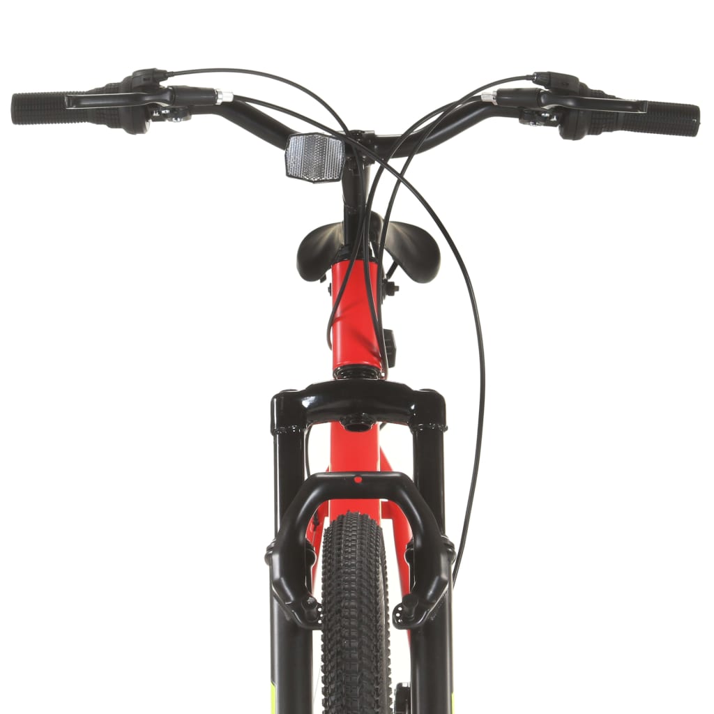 Bicicletă montană cu 21 viteze, roată 27,5 inci, roșu, 38 cm