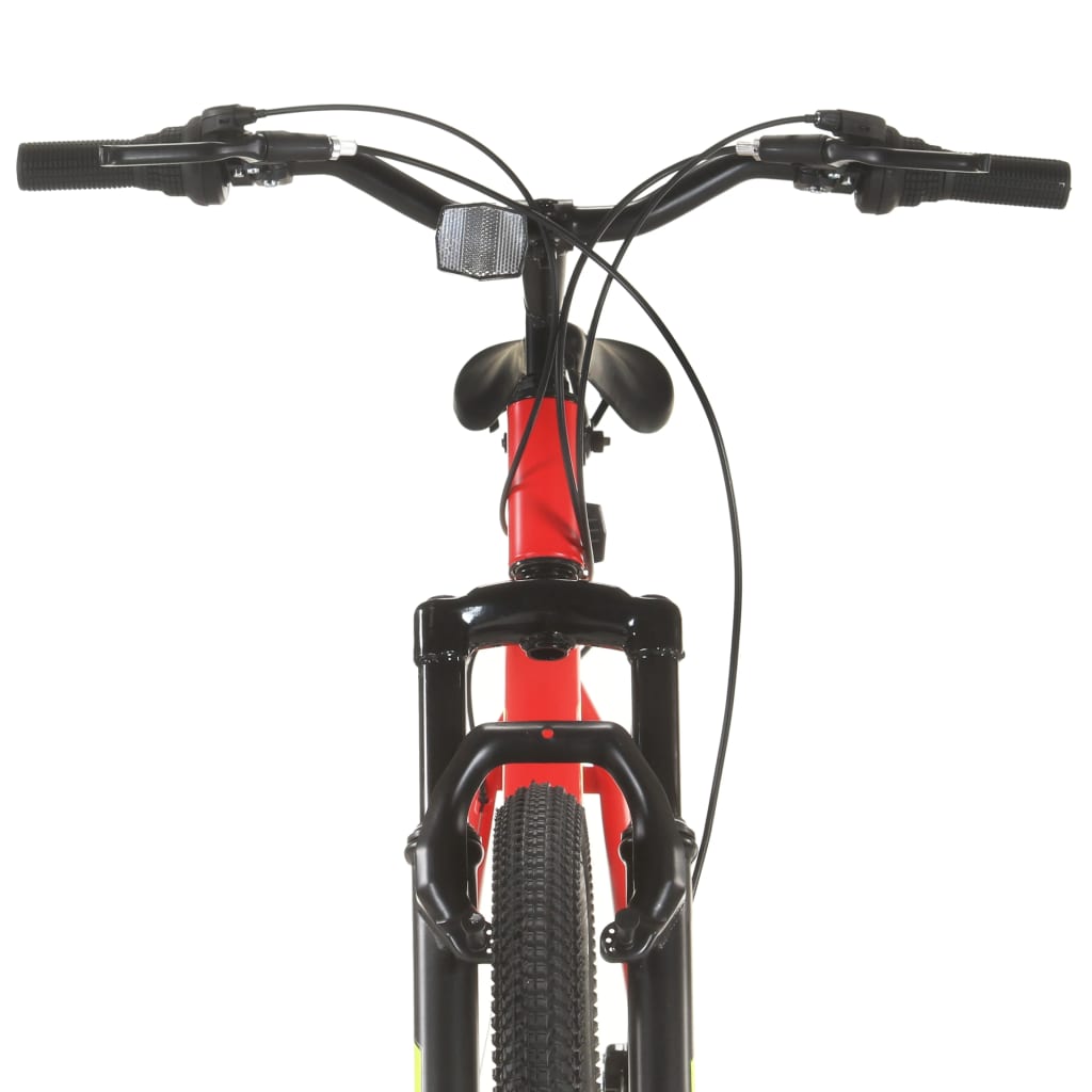 Bicicletă montană cu 21 viteze, roată 27,5 inci, roșu, 42 cm