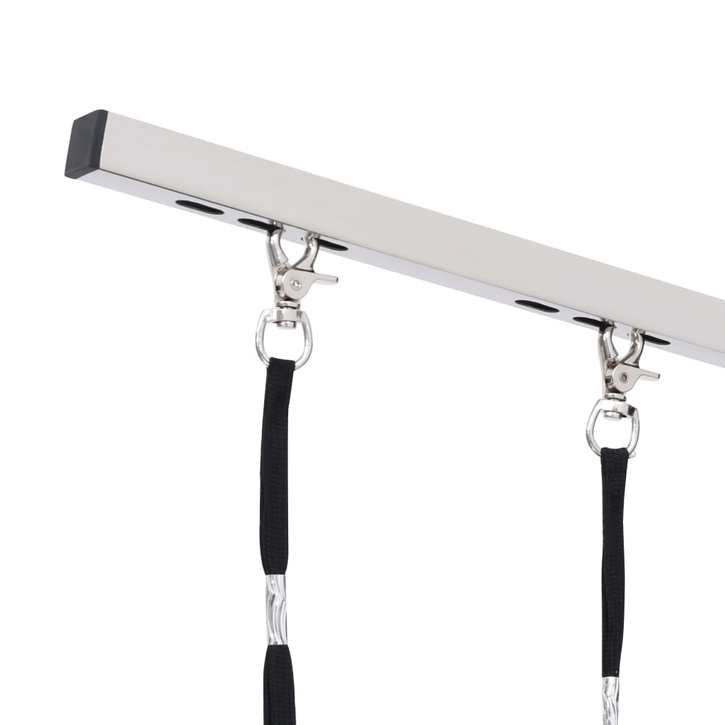 Masă reglabilă pentru îngrijirea câinilor cu 2 lese și coș