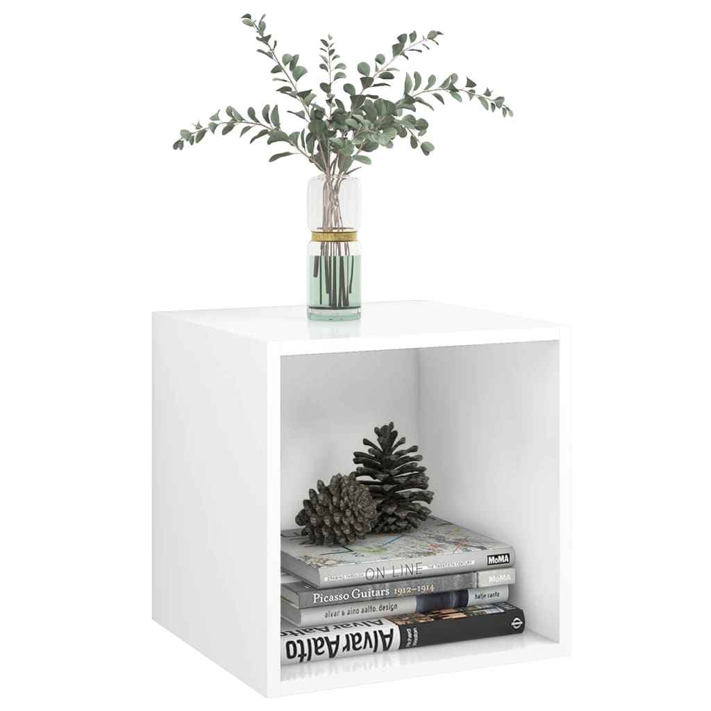 Dulap de perete, alb, 37x37x37 cm, lemn prelucrat