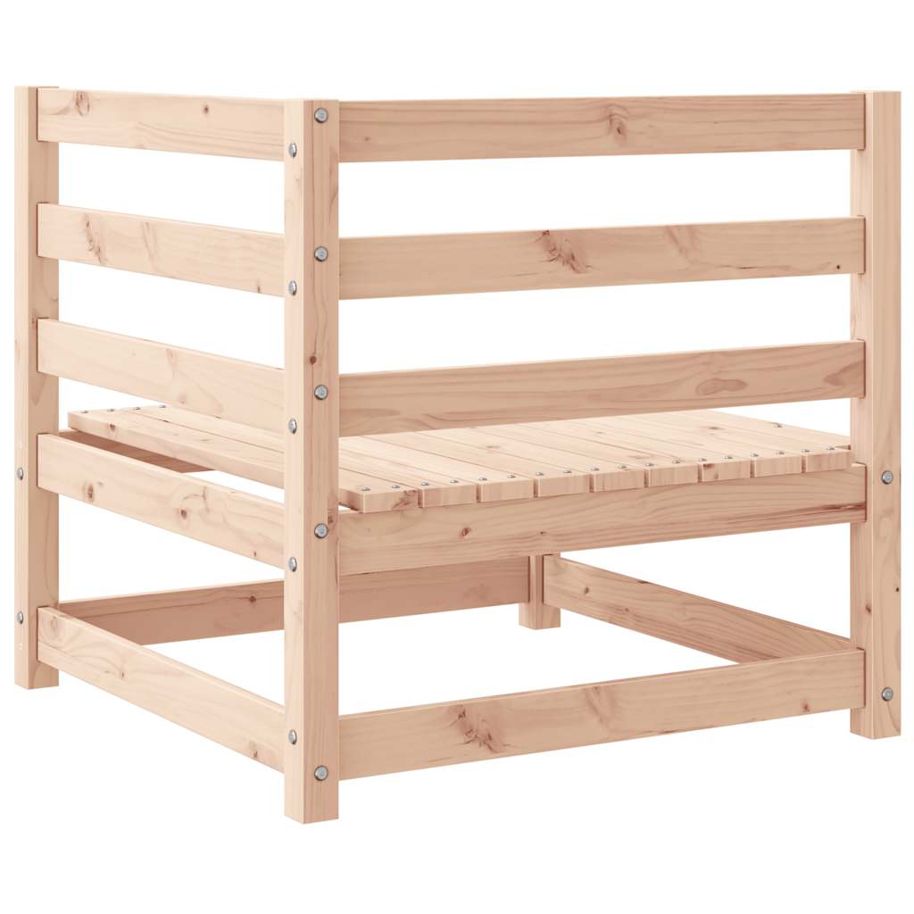 Canapele de colț pentru grădină, 2 buc., lemn masiv de pin