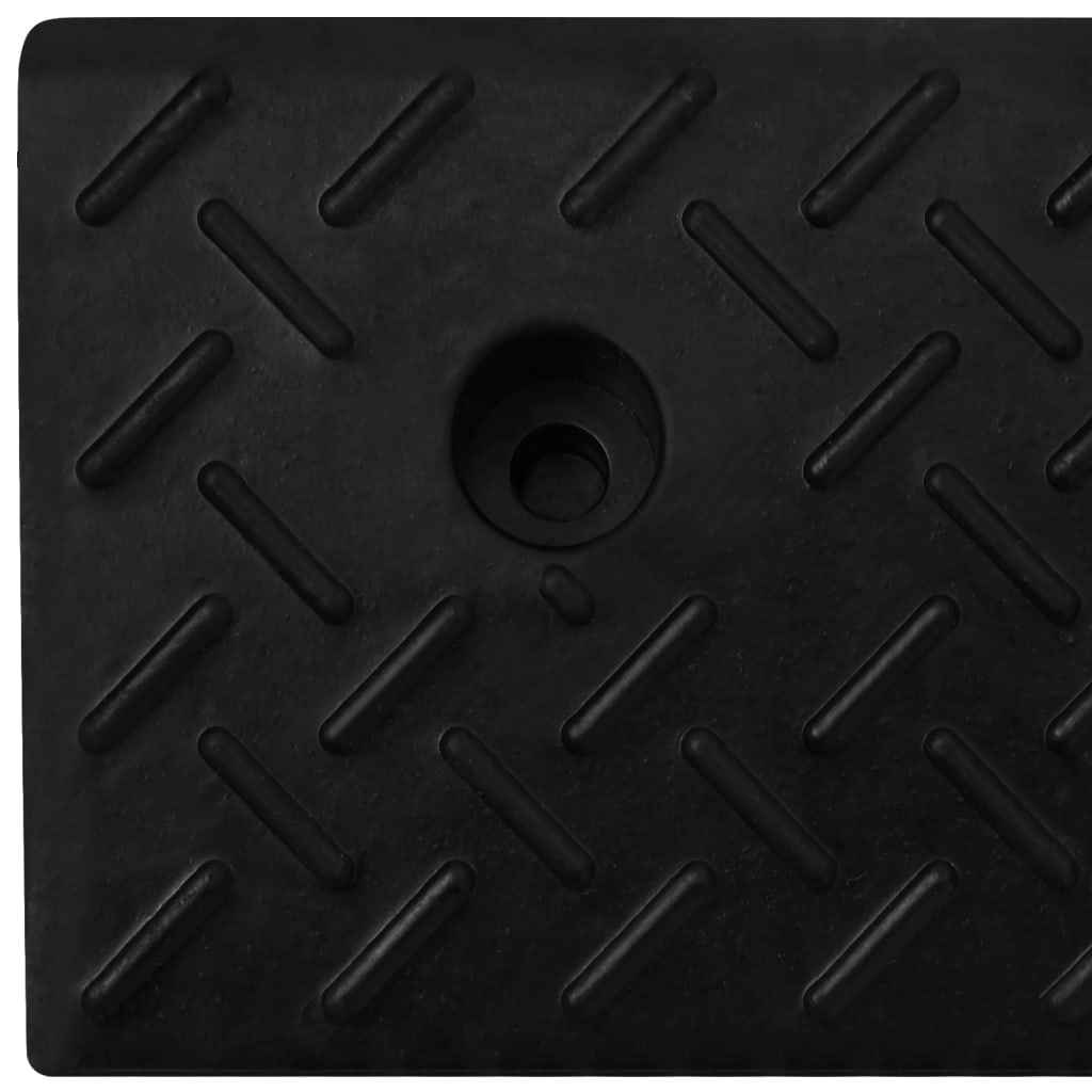 Rampe pentru bordură, 2 buc., 50x17,5x5 cm, cauciuc