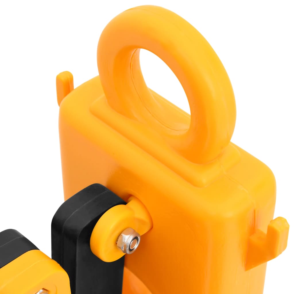 Bariera de trafic pliabilă, galben și negru, 250x38x96 cm