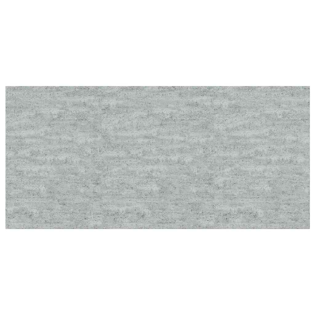 Rafturi de perete suspendate 2 buc. gri beton 50x23x3,8 cm MDF