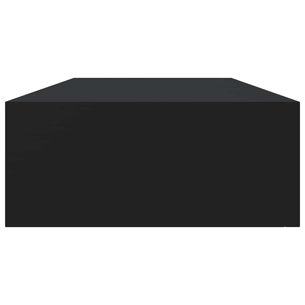 Dulap de perete cu sertar, negru, 60x23,5x10 cm, MDF