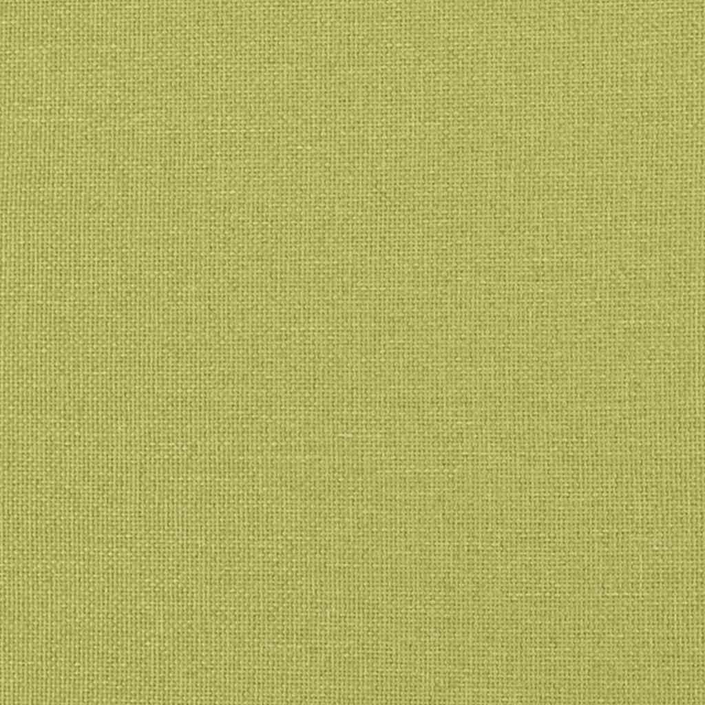 Scaun de relaxare cu taburet, verde, textil