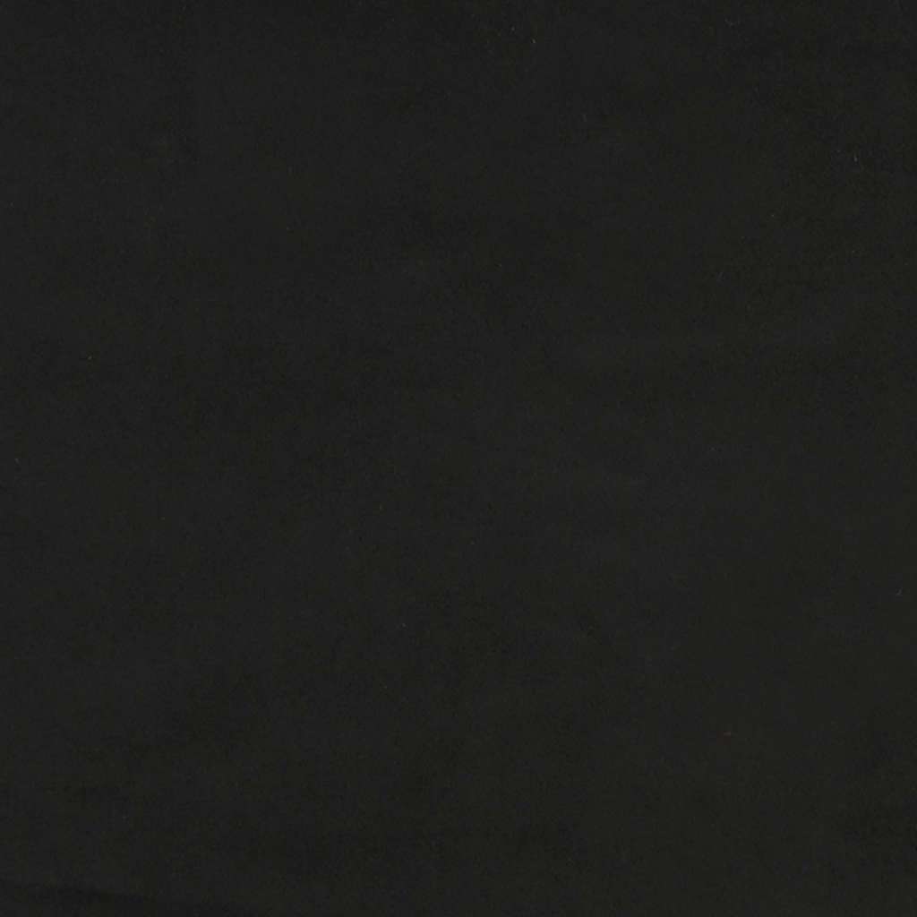 Scaun balansoar cu taburet, negru, catifea