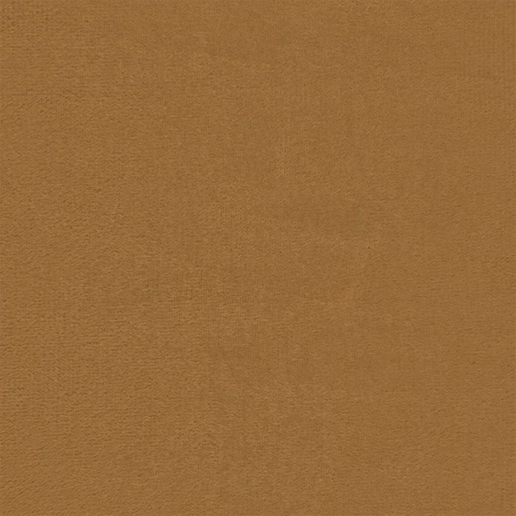 Scaun de relaxare cu taburet, maro, catifea