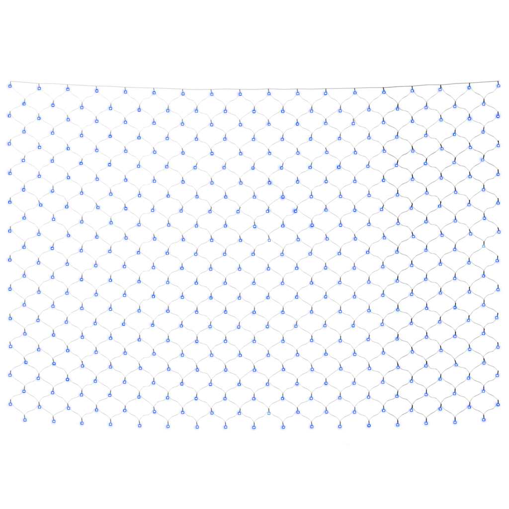 Plasă lumini Crăciun, albastru, 4x4 m 544 LED interior/exterior