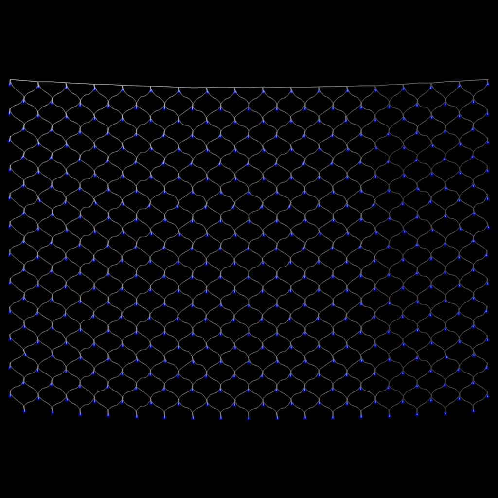 Plasă lumini Crăciun, albastru, 4x4 m 544 LED interior/exterior