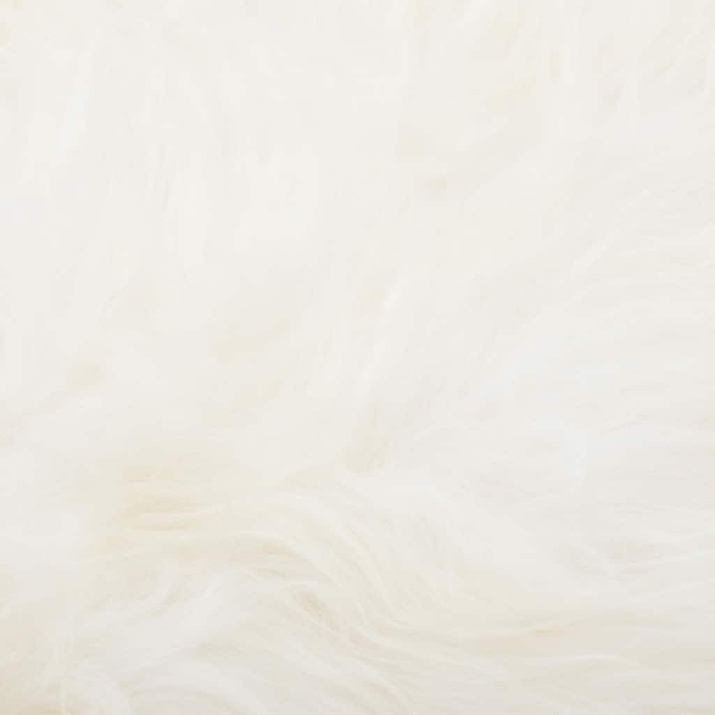 Husă de scaun piele de oaie islandeză, crem, 70x110 cm