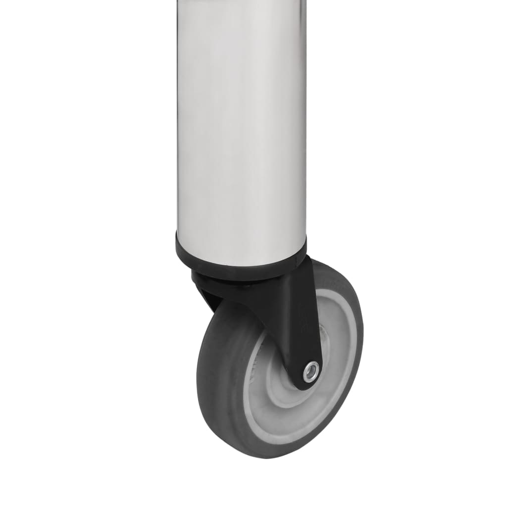 Masă de lucru bucătărie cu roți, 100x45x85 cm, oțel inoxidabil