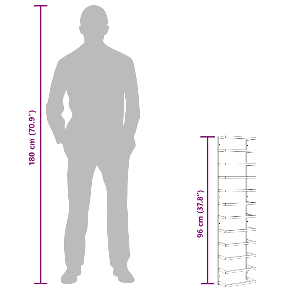 Suport de prosoape, negru, 24x12x96 cm, oțel